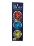 Colorful Squeaky Dog Balls - 3 Pack Set