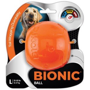 Bionic Orange Dog Toy Ball for Heavy Chewers