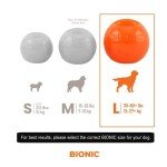 Bionic Orange Dog Toy Ball for Heavy Chewers