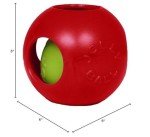 Medium Red Teaser Ball Dog Toy, 6 Inches