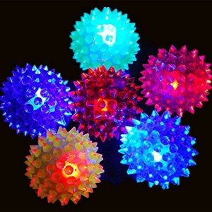 Glow-in-the-Dark Squeaky Bounce Balls for Pets