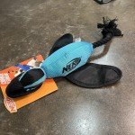 Nerf Dog Squeak Duck Launcher Toy - Blue