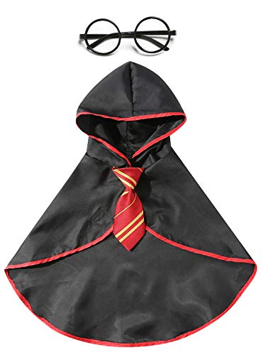 Wizard Dog & Cat Costume with Glasses