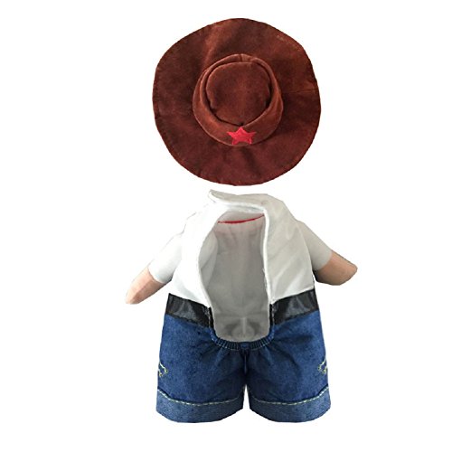 Blue Cowboy Costume with Hat for Dogs & Cats