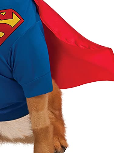 Superman Costume for Pets with Classic Arms