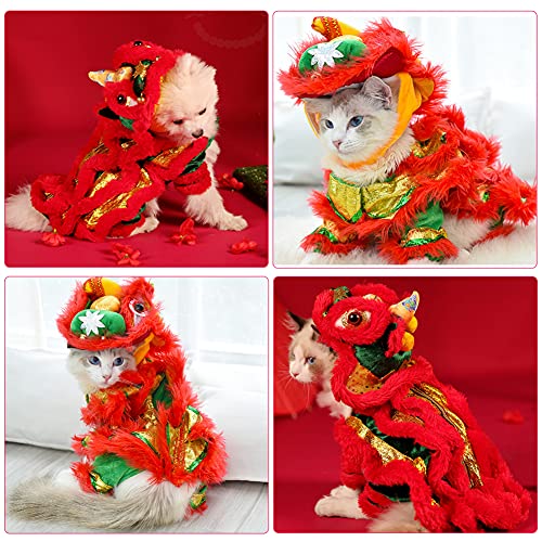 Cute Lion Dance Dog Costume for Pets