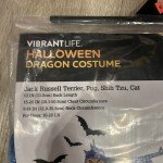 Blue Iridescent Dragon Costume for Dogs and Cats