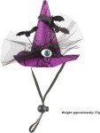 Halloween Pet Witch Hat Costumes for Dogs & Cats
