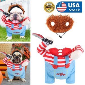 Chucky Dog Halloween Costume for Small to Medium Pets