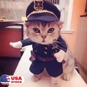 Police Costume Outfit for Dogs and Cats