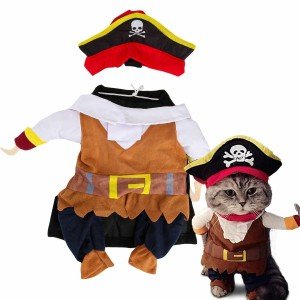 Pirate Costume for Dogs and Cats - Halloween Outfit
