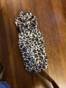 Medium Leopard Hoodie Costume for Cats and Dogs