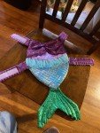 Colorful Mermaid Costume for Dogs, Size M