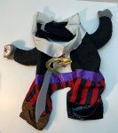 3-Pack Medium Dog Halloween Costumes: Werewolf, Pirate, Prisoner