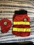 Dog Firefighter Costume for Pets