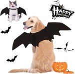 Funny Black Bat Wings Costume for Pets