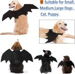 Funny Black Bat Wings Costume for Pets
