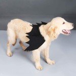 Large Dog Bat Wing Halloween Costume with Bell