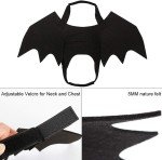 Large Dog Bat Wing Halloween Costume with Bell