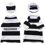 Prisoner Dog Costume - Halloween Pet Outfit