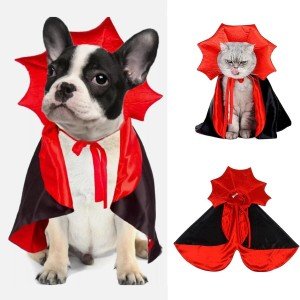 Vampire Devil Dog Costume with Cape