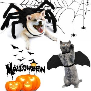 Spider Bat Santa Hoodie Pet Costume for Cats & Dogs