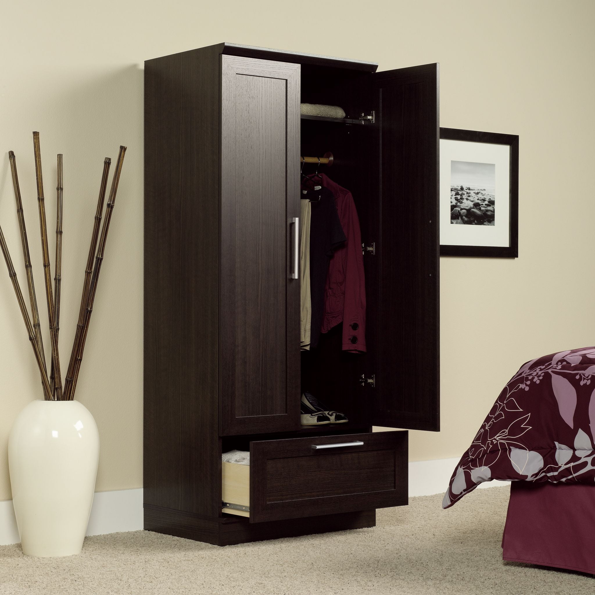 Sauder Homeplus Wardrobe, Dakota Oak Finish