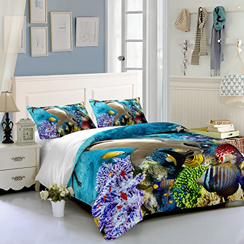 Shark Duvet Cover Twin Size Bedding Set