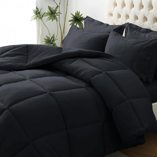 JOLLYVOGUE Ultra-Soft 7-Piece Queen Comforter Set