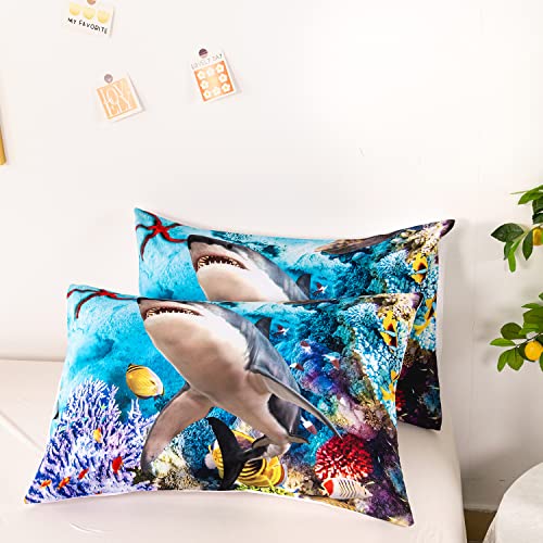 Shark Duvet Cover Twin Size Bedding Set