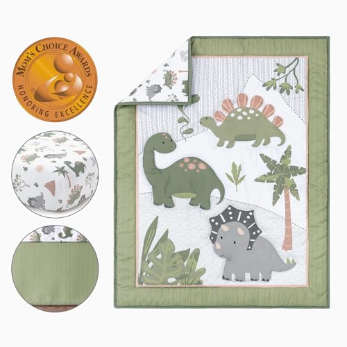 Dinosaur Camo Baby Crib Bedding Set, 3 Pieces