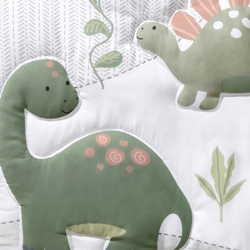 Dinosaur Camo Baby Crib Bedding Set, 3 Pieces