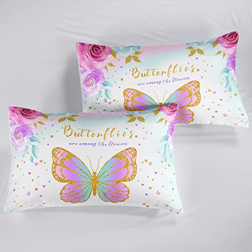 Butterfly Comforter Set for Kids and Teens