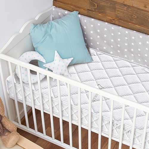 Dual-Sided Hypoallergenic Crib & Toddler Mattress