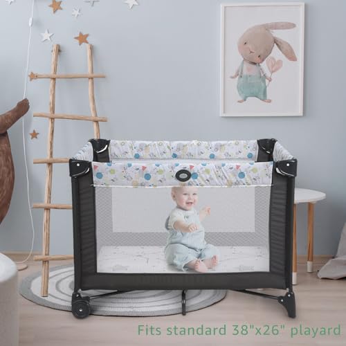 Pack and Play Mattress Topper with Washable Cover