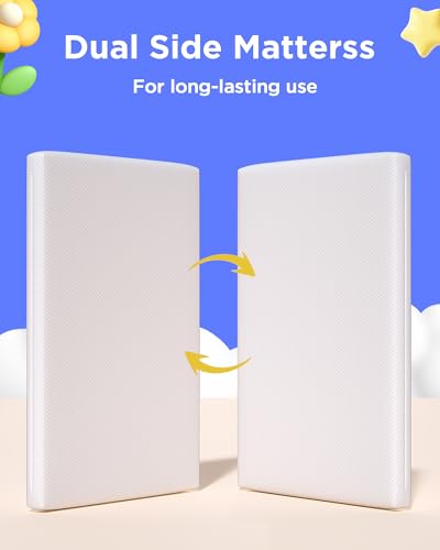 Hypoallergenic Portable Crib Mattress Pad for Babies