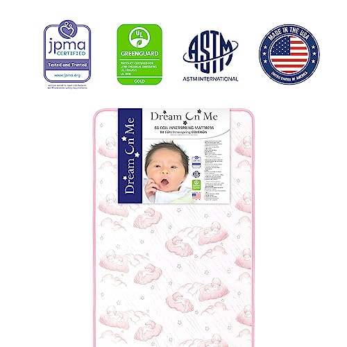 Twilight 80 Coil Spring Crib Mattress - Pink