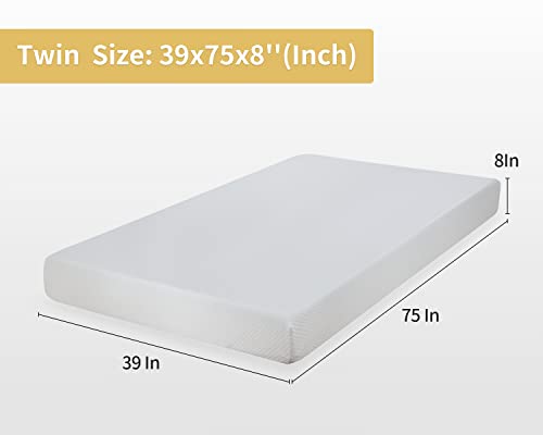 Twin Gel Memory Foam Mattress - Cool & Comfy