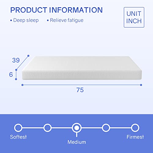 Green Tea Gel Memory Foam Mattress - Twin Size