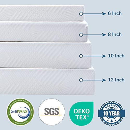 Green Tea Memory Foam Twin Mattress – 6 Inch