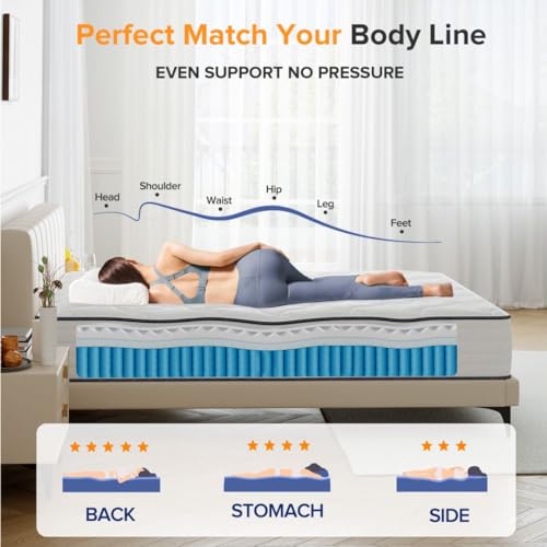 10-Inch Medium Firm Queen Hybrid Mattress