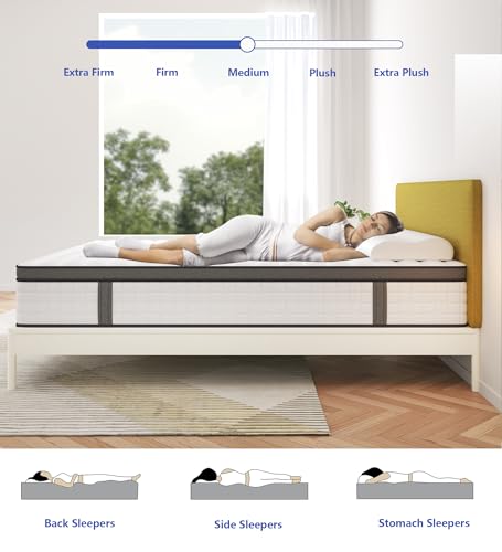 Full Size Hybrid Memory Foam Mattress, 10 Inch