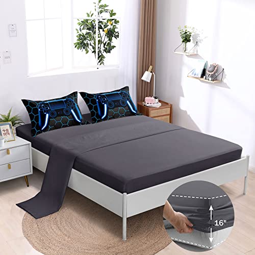 Gamer Comforter Set - 6 Piece Bedding for Kids