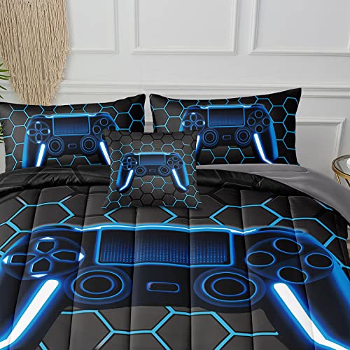 Gamer Comforter Set - 6 Piece Bedding for Kids