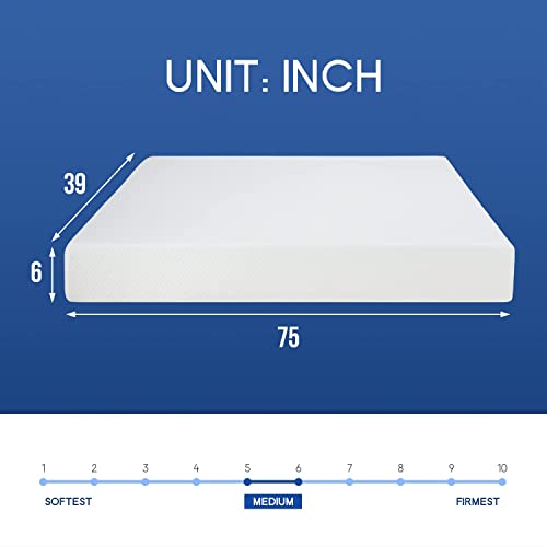 Twin Memory Foam Mattress for Cool Sleep Relief