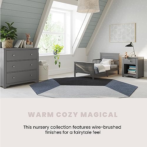 Woodland Toddler Bed with Guard Rails - Pinewood