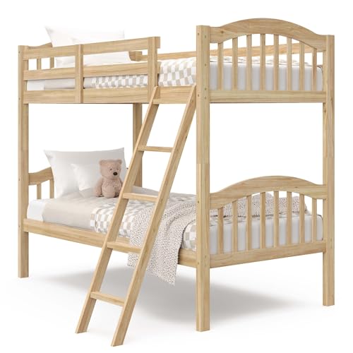 Storkcraft Twin-Over-Twin Bunk Bed - Natural Finish