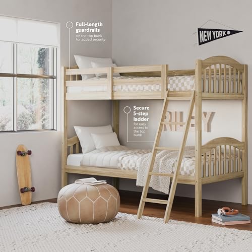 Storkcraft Twin-Over-Twin Bunk Bed - Natural Finish