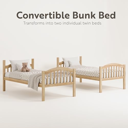 Storkcraft Twin-Over-Twin Bunk Bed - Natural Finish