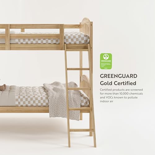 Storkcraft Twin-Over-Twin Bunk Bed - Natural Finish